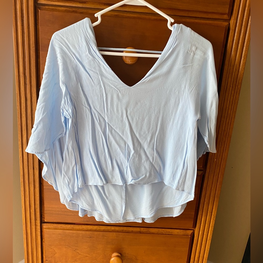 Never worn flutter sleeve blouse